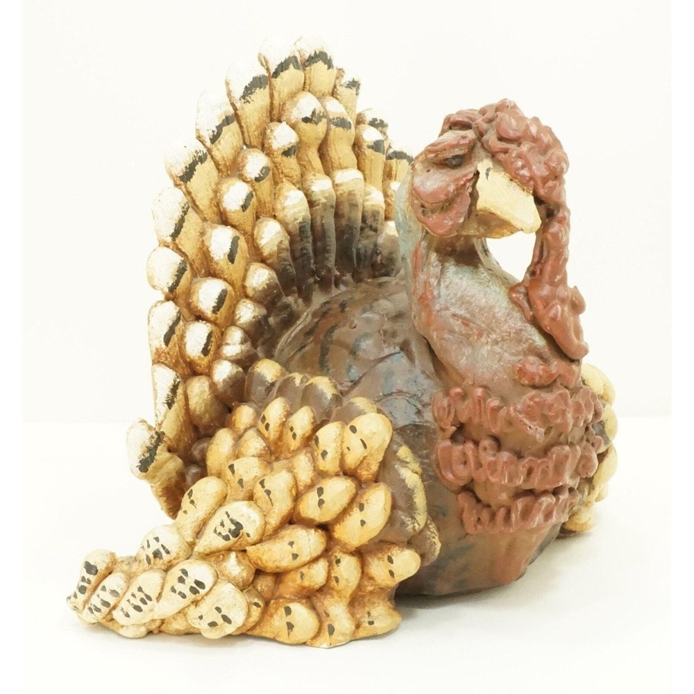Hand Painted Plaster Turkey Signed Limited Edition "Bunday 95" #3 of 500